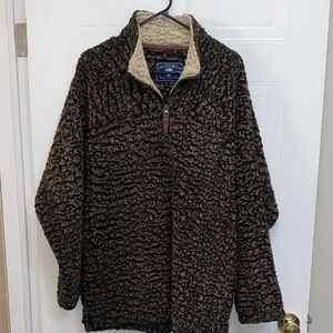 Live Oak Brand Brown Sherpa Pullover Women XL